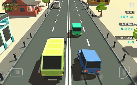 blocky traffic racer