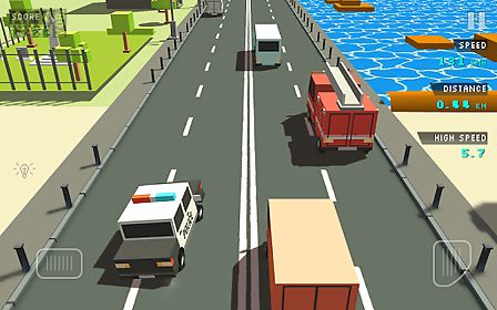 blocky traffic racer