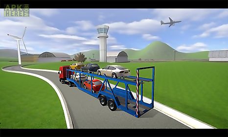 city airport cargo plane 3d