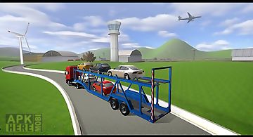 City airport cargo plane 3d