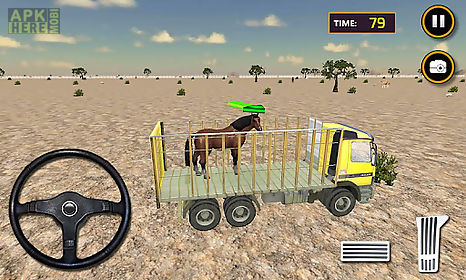 farm animals transporter truck