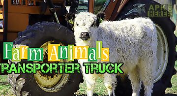 Farm animals transporter truck