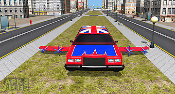 Flying limo car driving fever