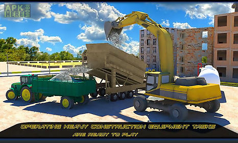 concrete excavator tractor sim