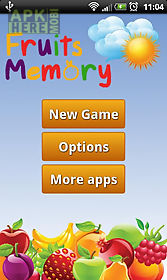 fruit memory game for kids