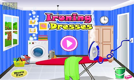 ironing dresses girls games
