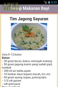 resep makanan bayi