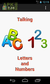 talking letters and numbers