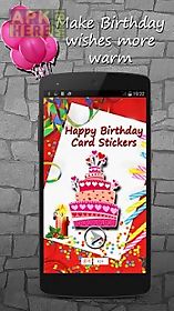 happy birthday card stickers