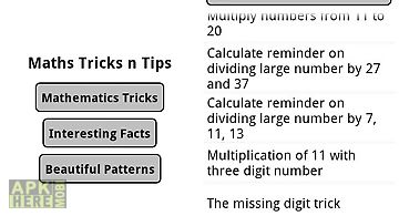 Maths tricks tips patterns