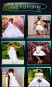 wedding gown photo montage