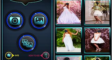 Wedding gown photo montage
