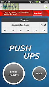 push ups - fitness trainer