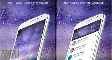 Rain tapping theme for wp