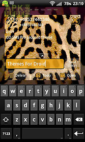 leopard theme for go sms pro