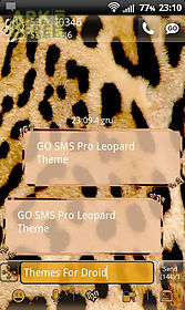 leopard theme for go sms pro