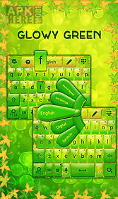 glowy green go keyboard theme