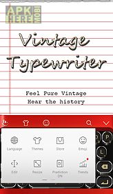 vintage typewriter theme
