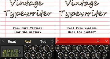 Vintage typewriter theme
