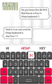 3d m.k red for hitap keyboard