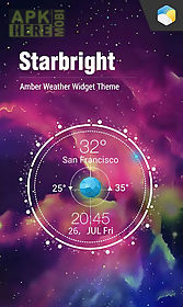real-time weather watch widget