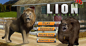 Wild lion attack simulator