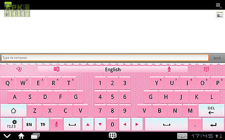 go keyboard pink theme(pad)