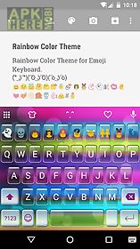 rainbow color emoji keyboard