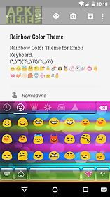 rainbow color emoji keyboard