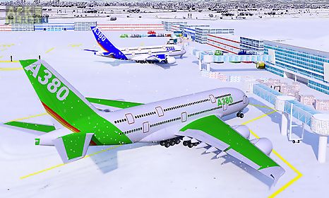 snow cargo jet landing 3d