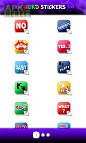 word sticker whatsapp