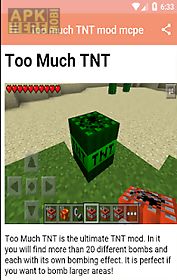too much tnt mod mcpe,