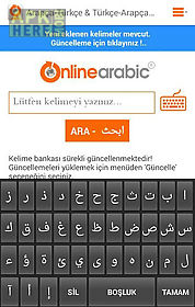 free arabic turkish dictionary