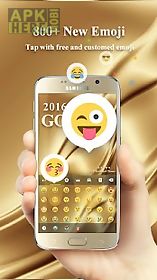 gold 2016 go keyboard theme