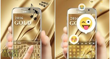 Gold 2016 go keyboard theme