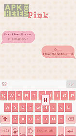 pink theme for emoji keyboard
