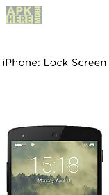 iphone: lock screen