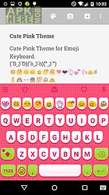 cute pink love emoji keyboard