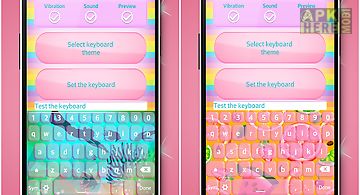 Color keyboard with emojis
