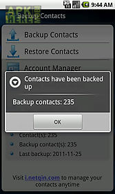 contacts backup & restore