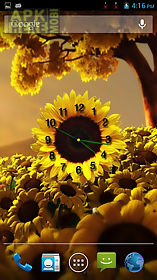 flower clock free wallpaper