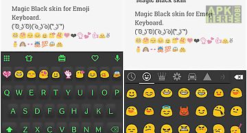 Magic black emoji keyboard