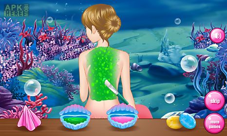 mermaid spa games for girls
