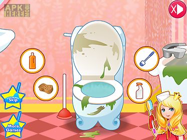 princess clean bathroom