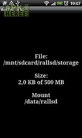 root # all data2sd card.