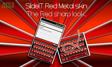 slideit red metal skin