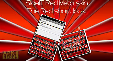 Slideit red metal skin