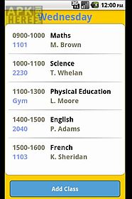 college timetable