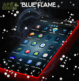 blue flame go theme