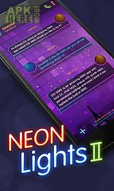 go sms neonlights ii theme